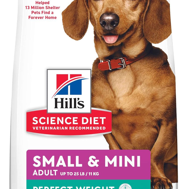 Hill's 3821 Adult Perfect Weight Small and Toy Breed Mini Chicken Recipe Dog Food, 1.81 kg