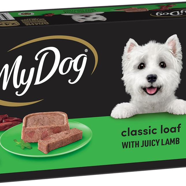 MY DOG Adult Wet Dog Food Classic Loaf with Juicy Lamb 24 x 100g Trays