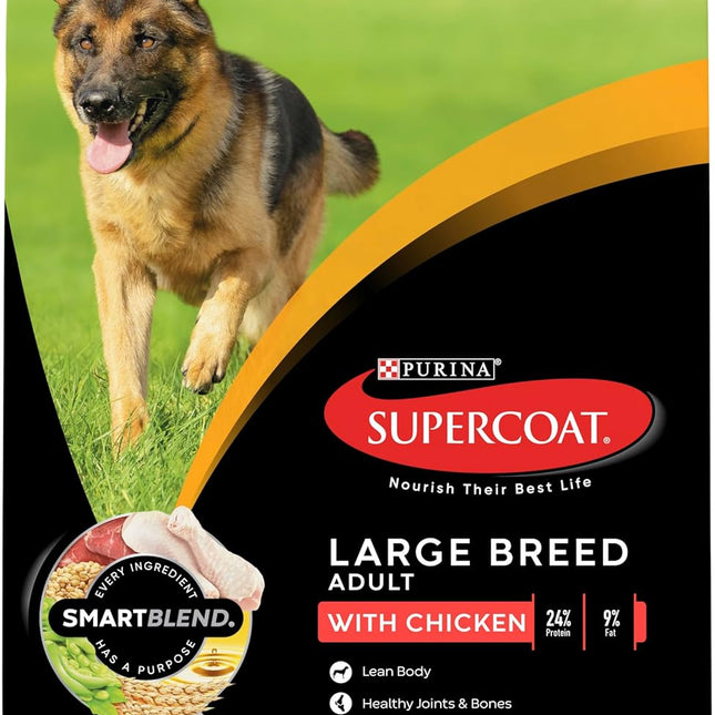 Purina Supercoat Adult Large Breed Chicken Dry Dog Food 18 Kg