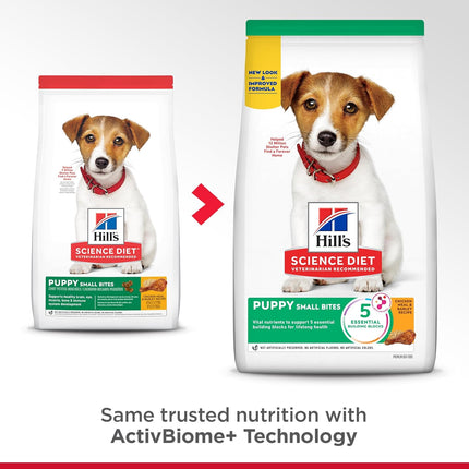 Hill's Science Diet Puppy Small Bites, Chicken Meal And Barley Recipe, Dry Dog Food, 7.03kg Bag