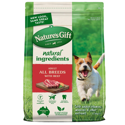 Nature's Gift Adult Dry Dog Food, Chicken & Fish 2.5kg - 100% Complete & Balanced Nutrition, Supports Digestion, Immunity & Skin Health