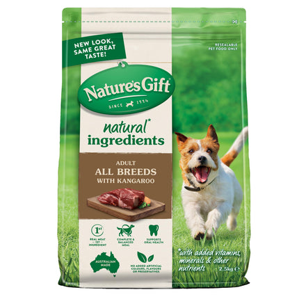 Nature's Gift Adult Dry Dog Food, Chicken & Fish 2.5kg - 100% Complete & Balanced Nutrition, Supports Digestion, Immunity & Skin Health