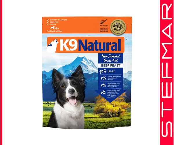 K9 Natural Freeze Dried Beef Feast Adult Dog Food 1.8kg -CC