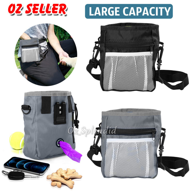 Dog Treat Training Pouch Pet Training Bag Large Capacity Puppy Snack Waist Bags