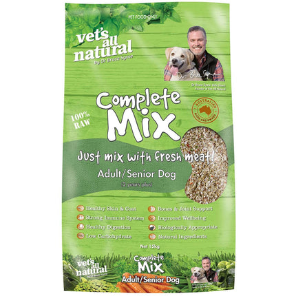 Vets All Natural Complete Mix Muesli for Fresh Meat for Adult & Senior Dogs 15kg
