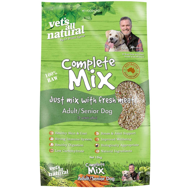 Vets All Natural Complete Mix Muesli for Fresh Meat for Adult & Senior Dogs 15kg